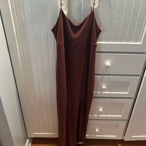 Wild Fable Strapless Brown Dress